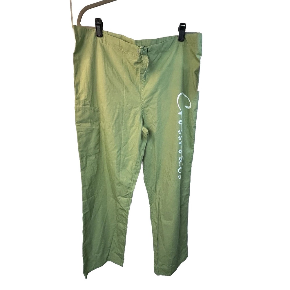 Cherokee Workwear Unisex Green Sagw Drawstring‎ Scrubs Pants Medium NWT